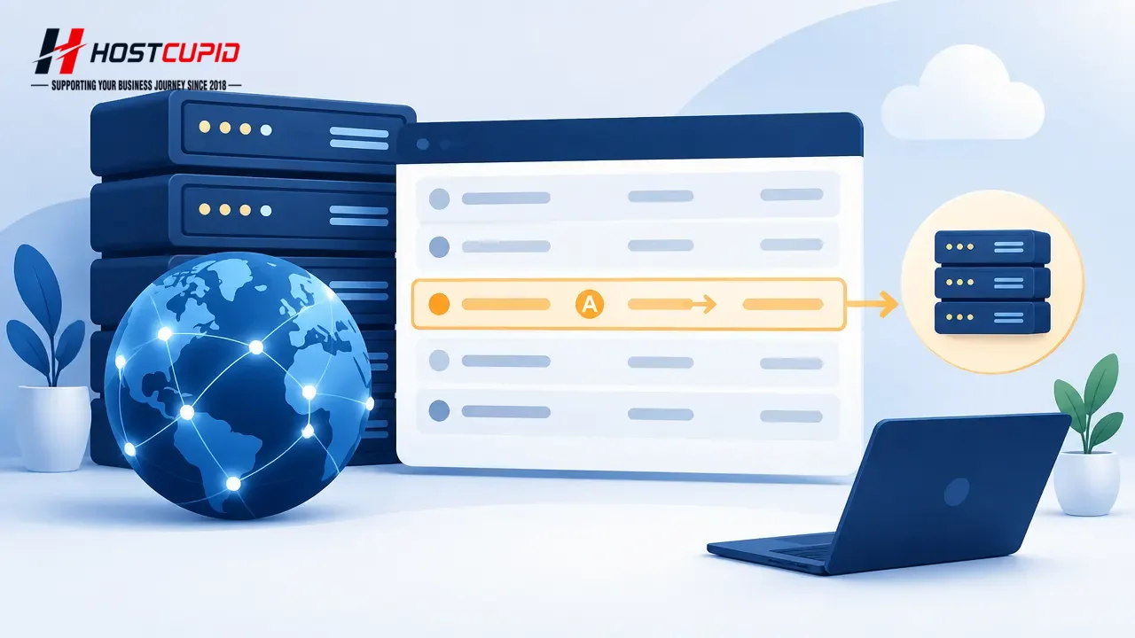 How to Add an A Record in cPanel Using Zone Editor — technical guide illustration