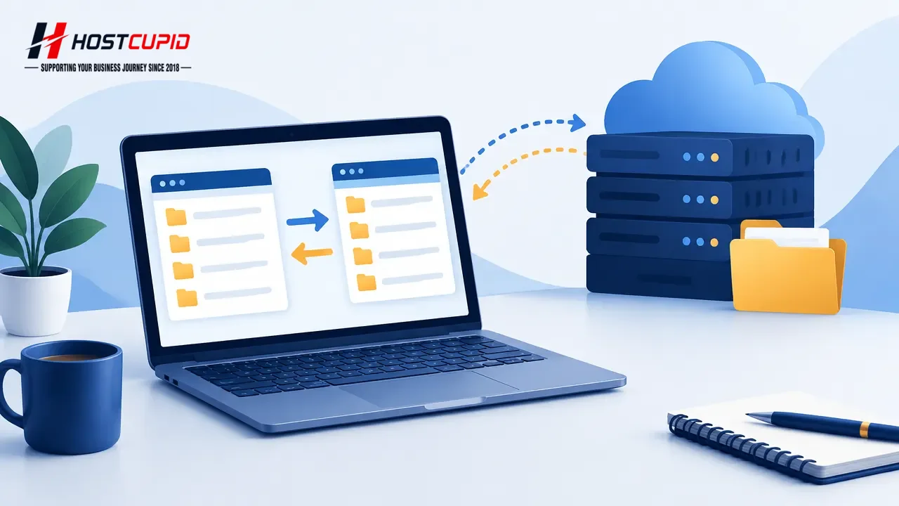 Connect to an FTP Account Using FileZilla — technical guide illustration