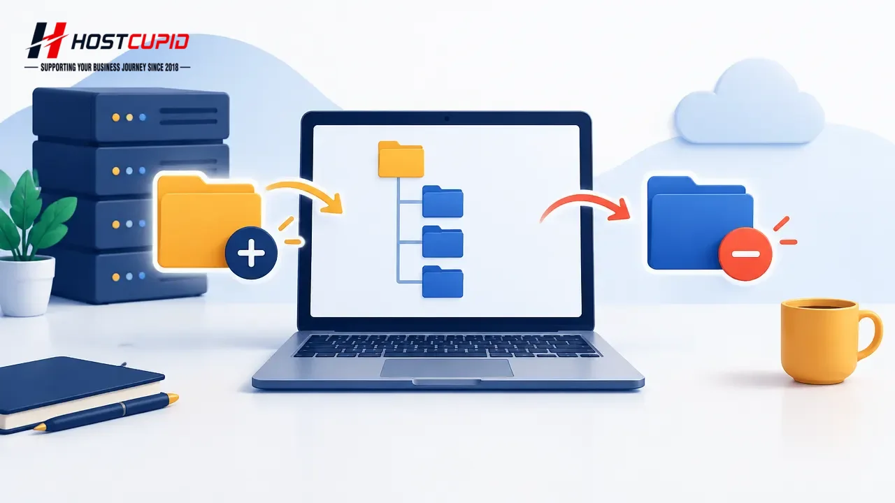 Create or Delete a Directory Using FileZilla — technical guide illustration