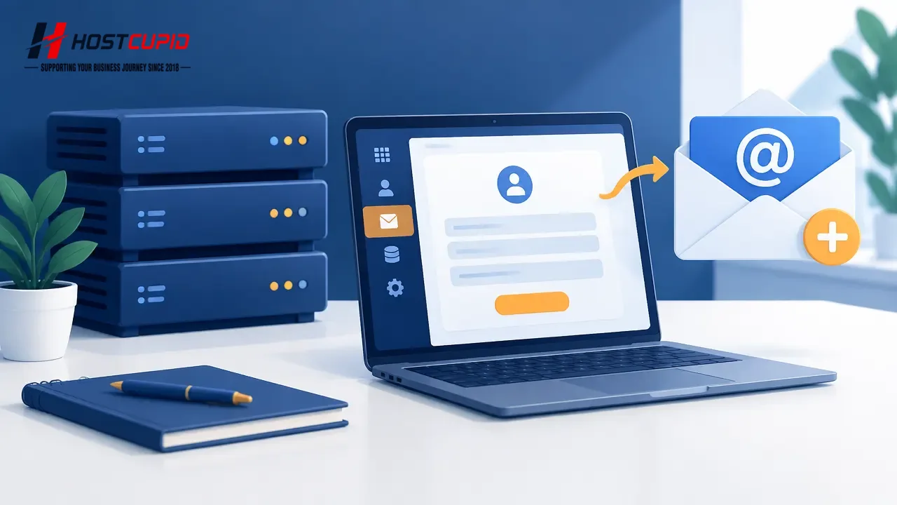 How to Create an Email Account in cPanel — technical guide illustration