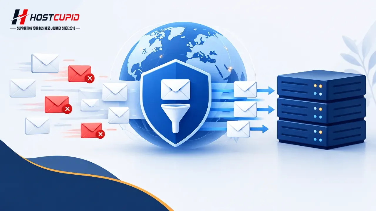 Create a Global Email Filter in cPanel — technical guide illustration