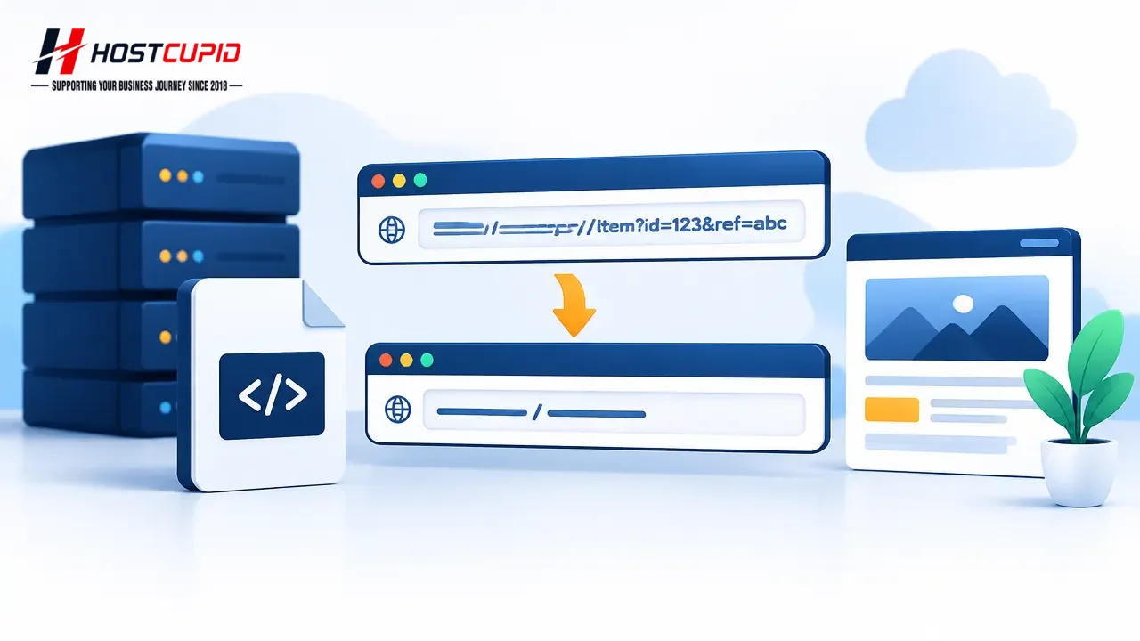 Create a User-Friendly URL with .htaccess — technical guide illustration