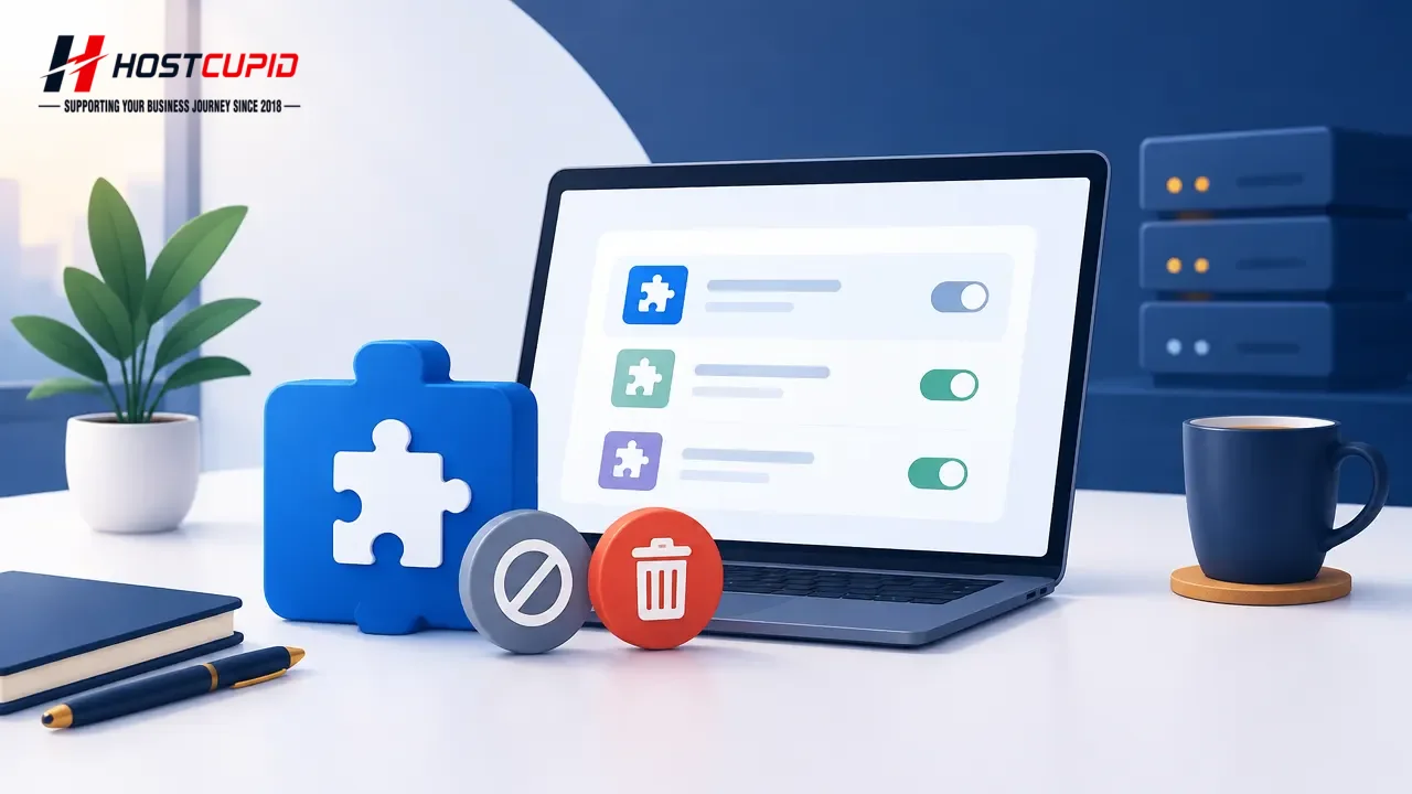 How to Deactivate and Delete a Plugin in WordPress — technical guide illustration
