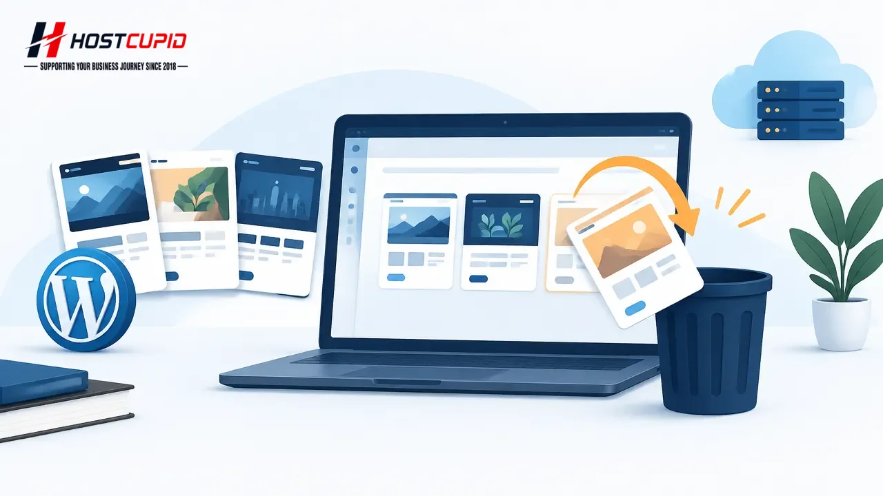 How to Delete a WordPress Theme from the Dashboard — technical guide illustration