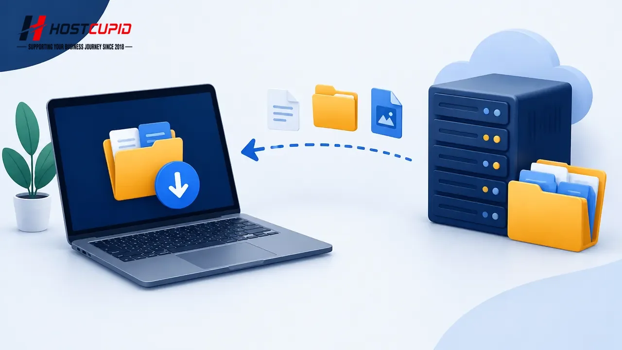 How to Download Files and Folders Using FileZilla — technical guide illustration