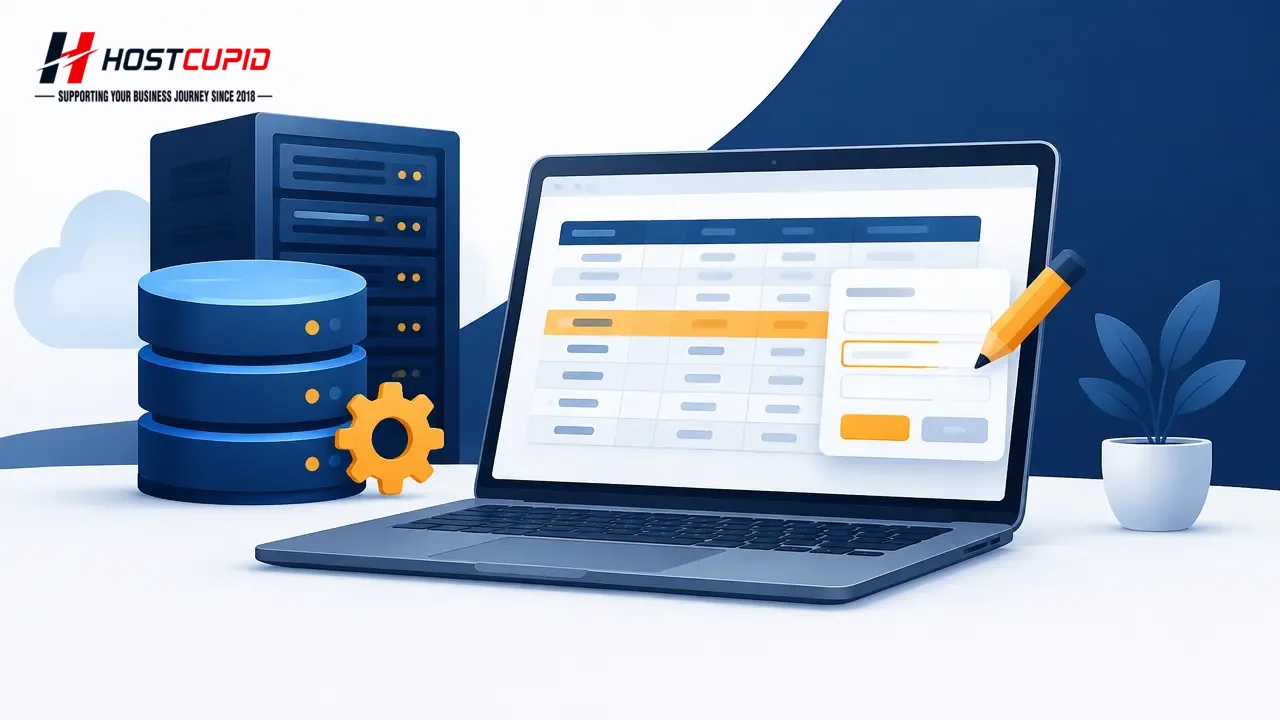 How to Edit a Database Table in phpMyAdmin in cPanel — technical guide illustration
