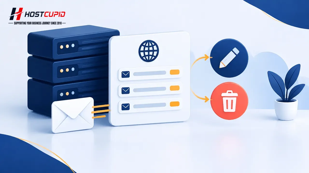 How to Edit or Delete an MX Record in cPanel — technical guide illustration