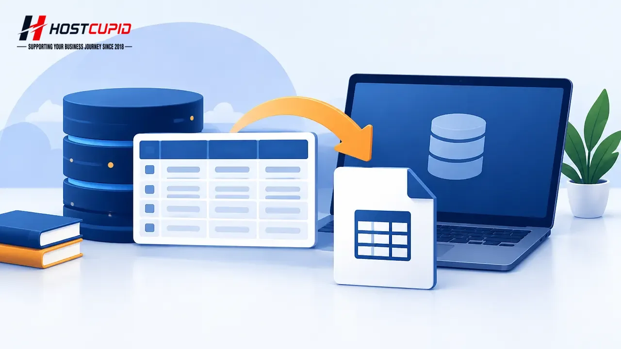 How to Export a Database Table in phpMyAdmin — technical guide illustration