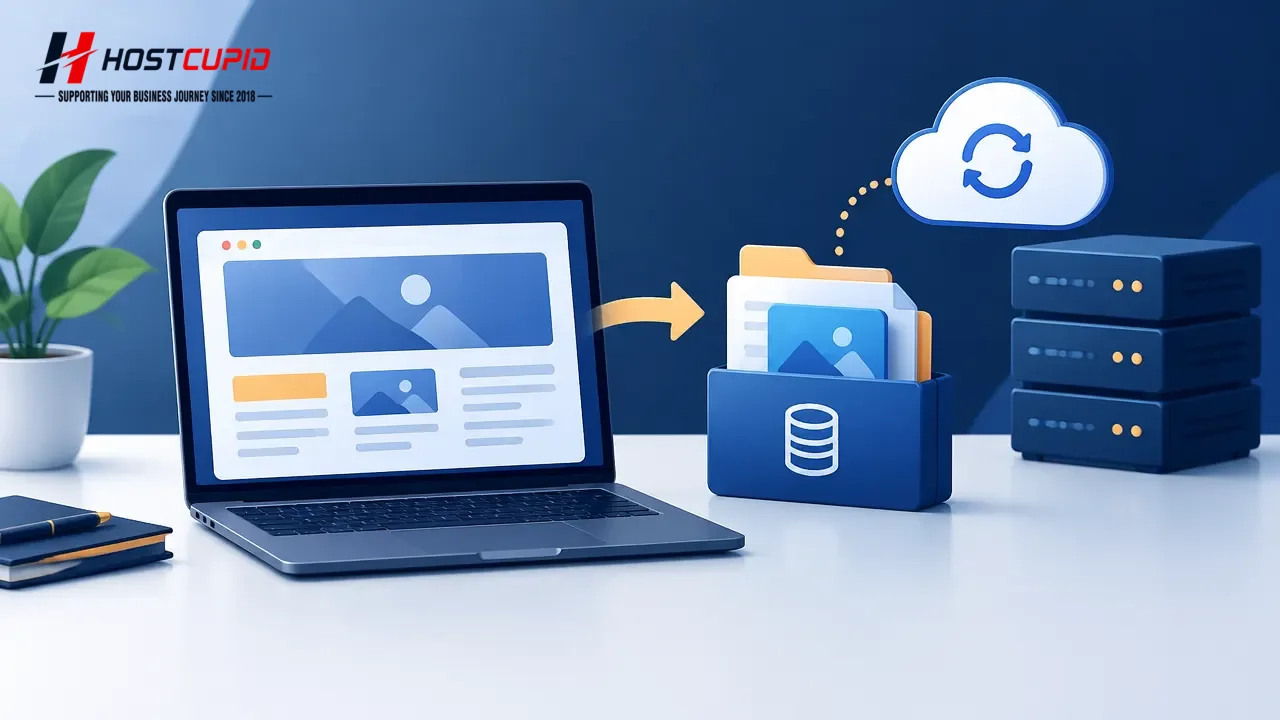 How to Generate a Full Backup of Your SiteWorx Account — technical guide illustration
