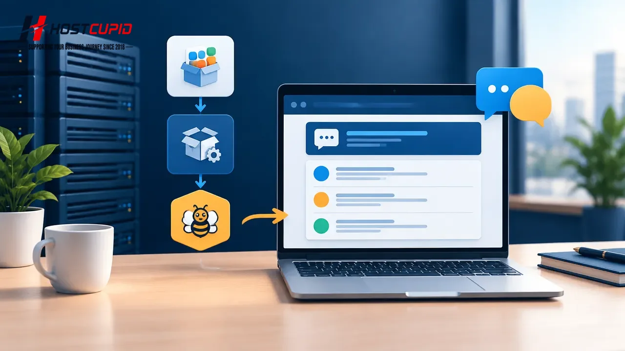 How to Install Beehive Forum via Softaculous in SiteWorx — HostCupid technical guide