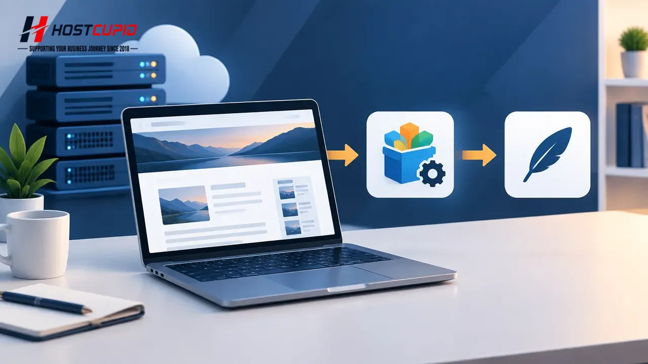 How to Install Chyrp via Softaculous in SiteWorx — HostCupid technical guide