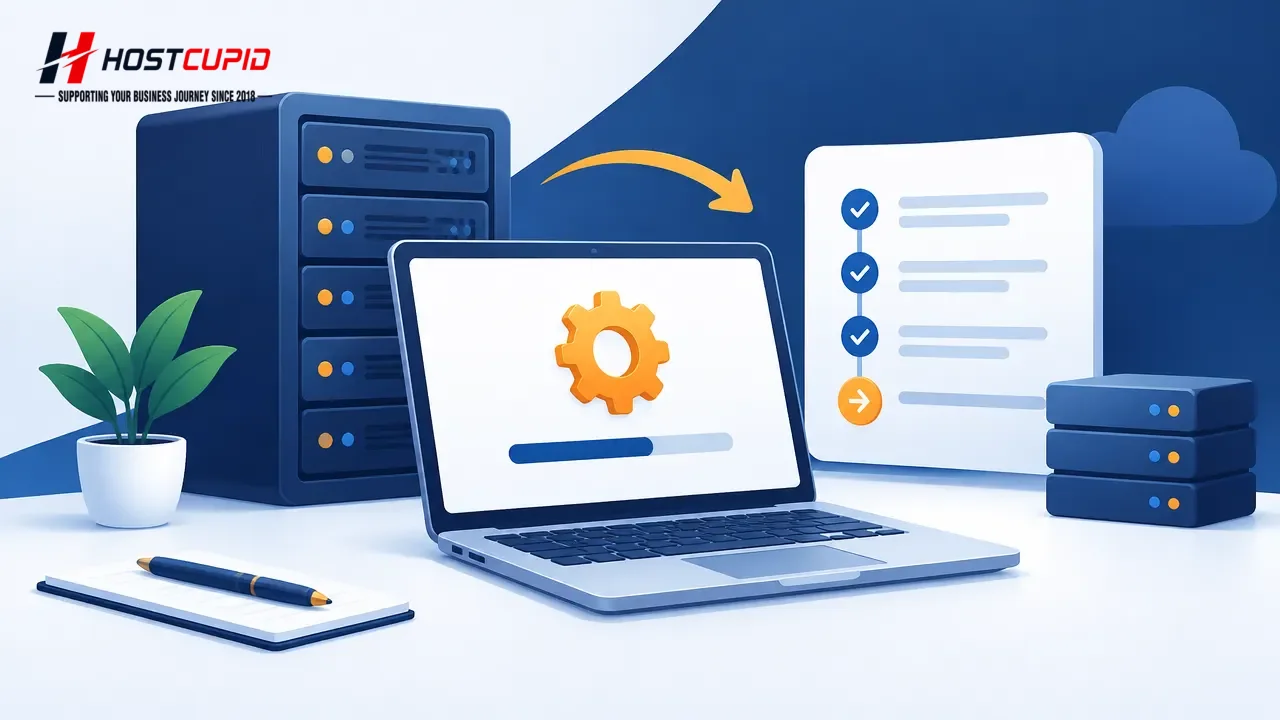 How to Install cPanel and Complete the WHM Setup Wizard — technical guide illustration