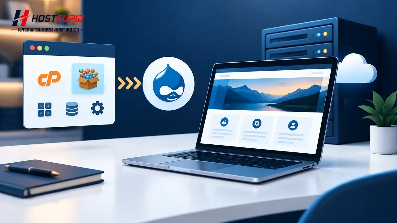 How to Install Drupal with Softaculous in cPanel — HostCupid technical guide