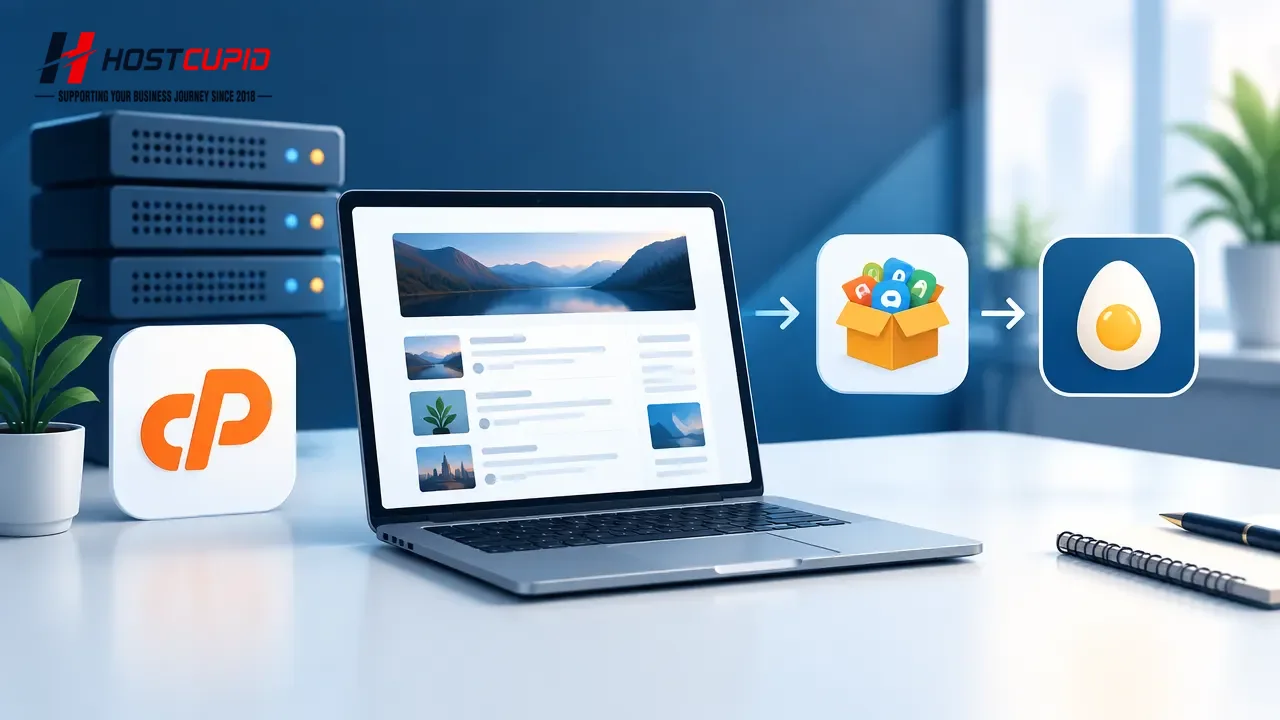 How to Install eggBlog with Softaculous in cPanel — HostCupid technical guide