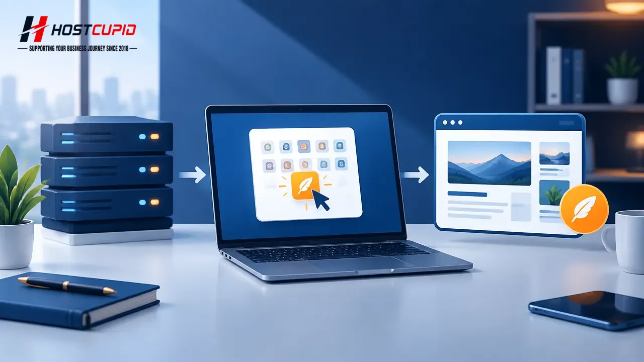 How to Install eggBlog via Softaculous in SiteWorx — HostCupid technical guide