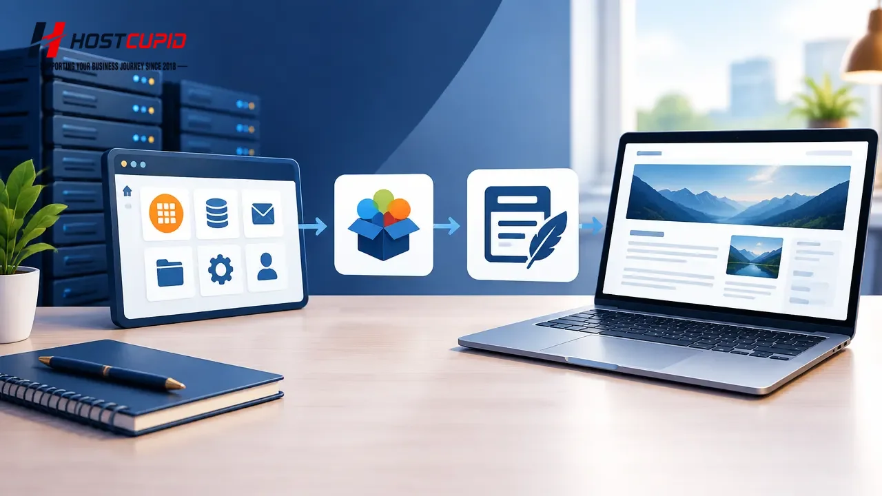 How to Install FlatPress with Softaculous in cPanel — HostCupid technical guide
