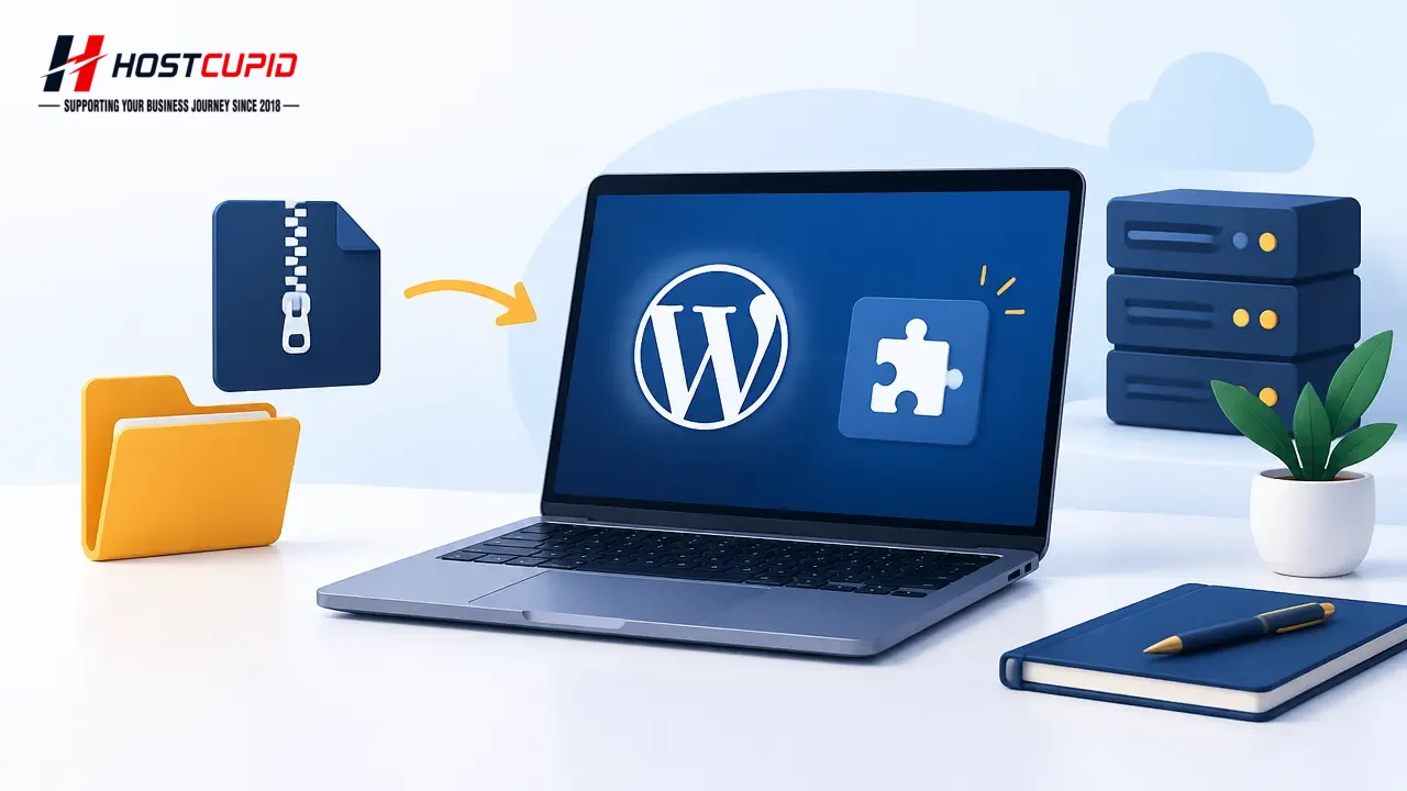 How to Manually Install a Plugin in WordPress — technical guide illustration