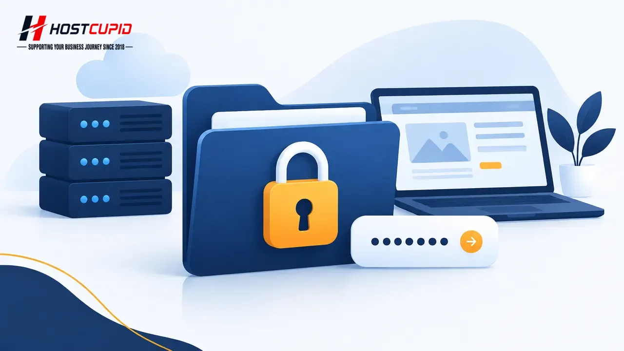How to Password-Protect a Folder in cPanel — technical guide illustration