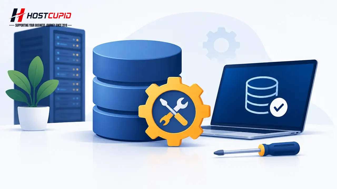 How to Repair a Database Table in phpMyAdmin — technical guide illustration