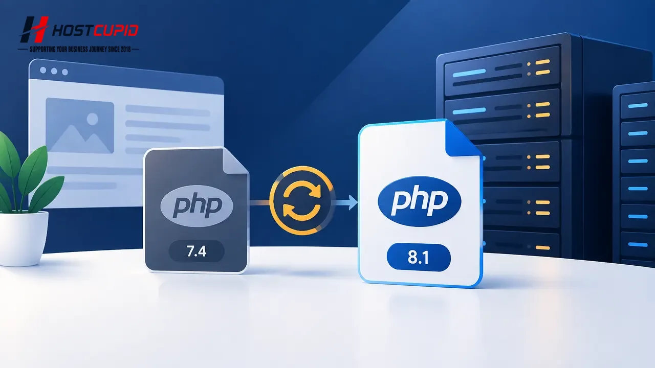 Reset the PHP Version to the Default in cPanel — technical guide illustration