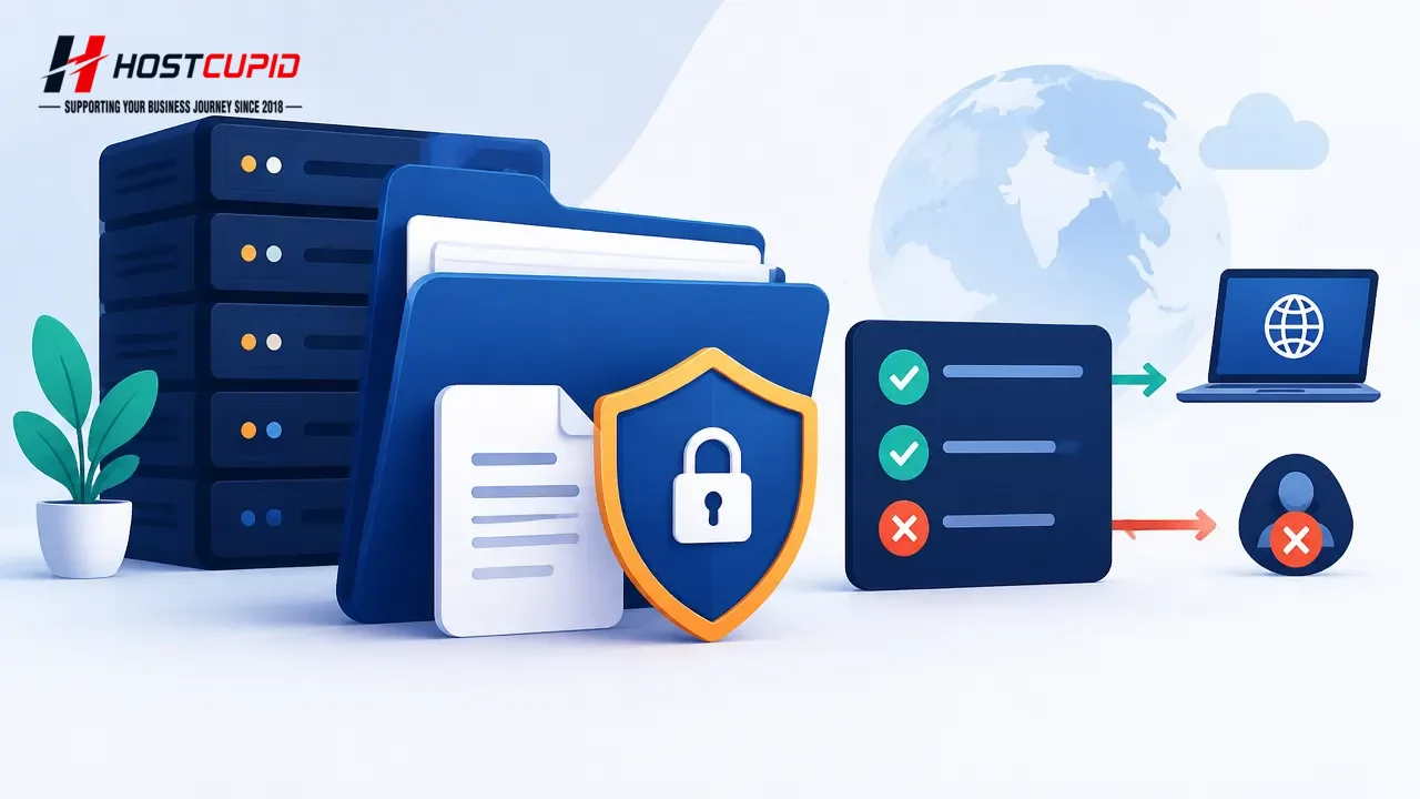 Restrict Directory Access by IP Address with .htaccess — technical guide illustration
