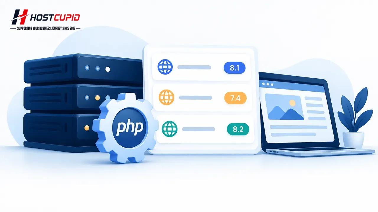 How to Set a PHP Version for Each Domain in cPanel — technical guide illustration
