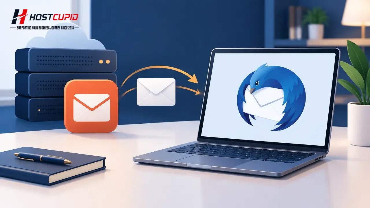Set Up a cPanel Email Account in Mozilla Thunderbird — technical guide illustration