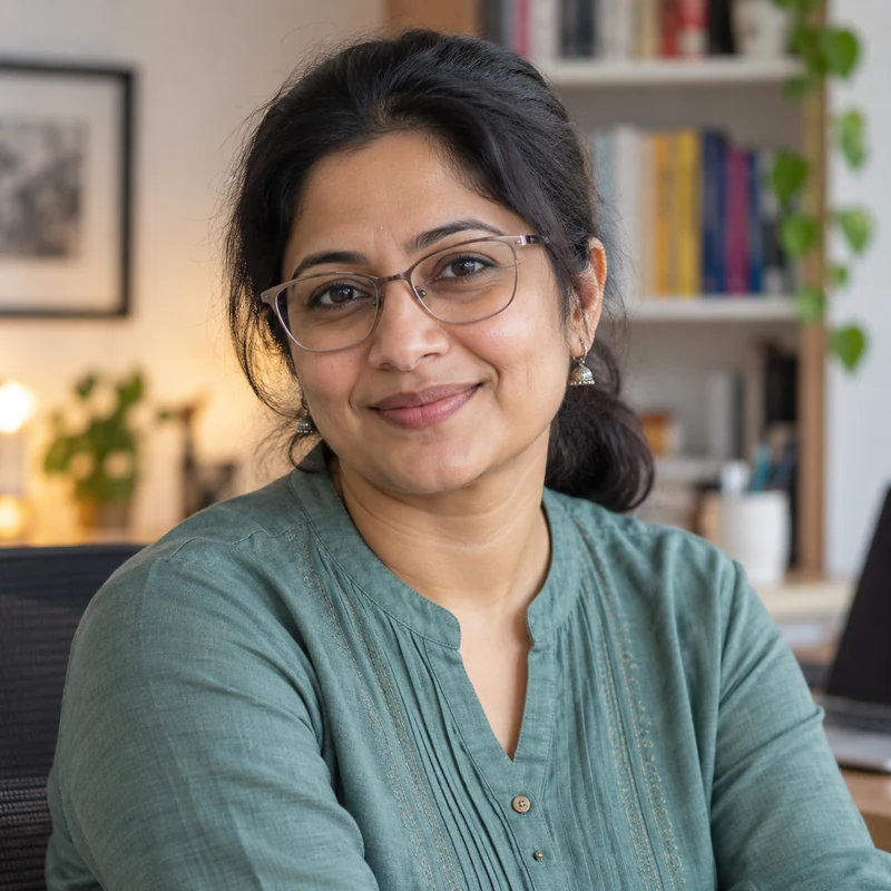 Portrait of Meera Raman, HostCupid editorial persona